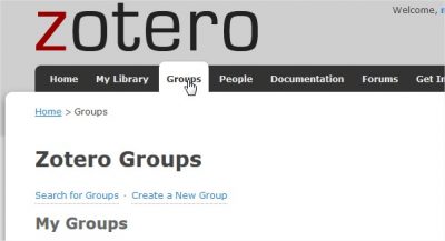 Zotero Groups - Mozilla Firefox
